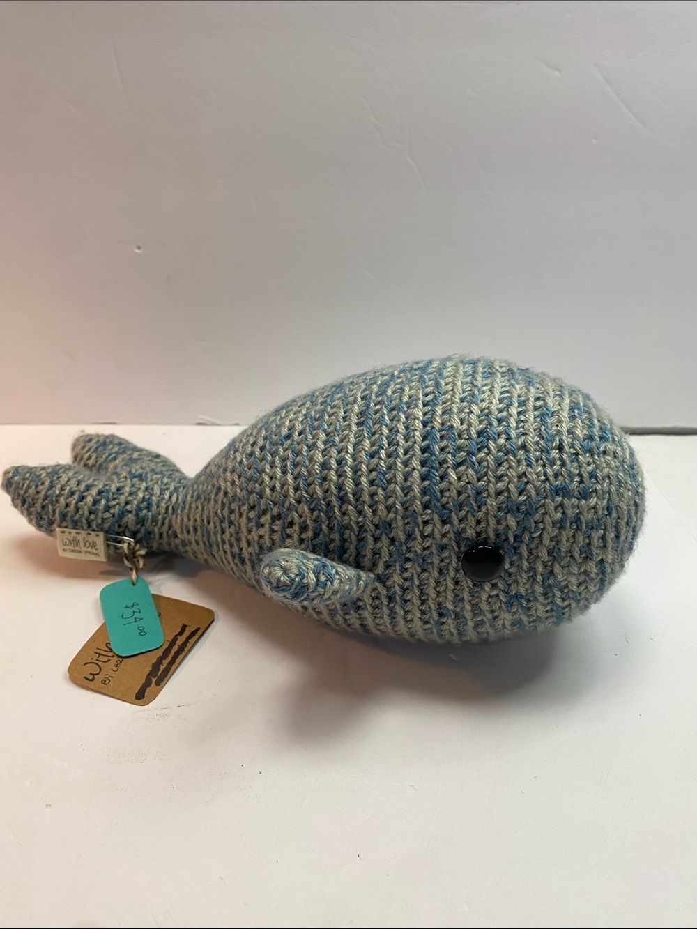 Whale plushie handmade ,
